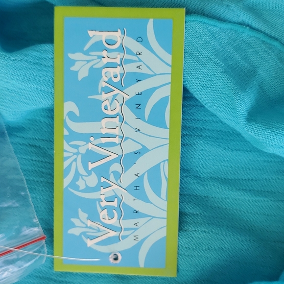 Very Vineyard Turquoise blouse - Picture 7 of 8